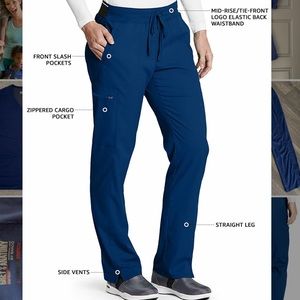 (2) Greys Anatomy Spandex-Stretch Kim scrub pants